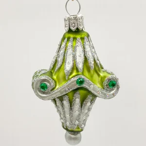 Szklo Grünes orientalisches Ornament mit Silberdekor