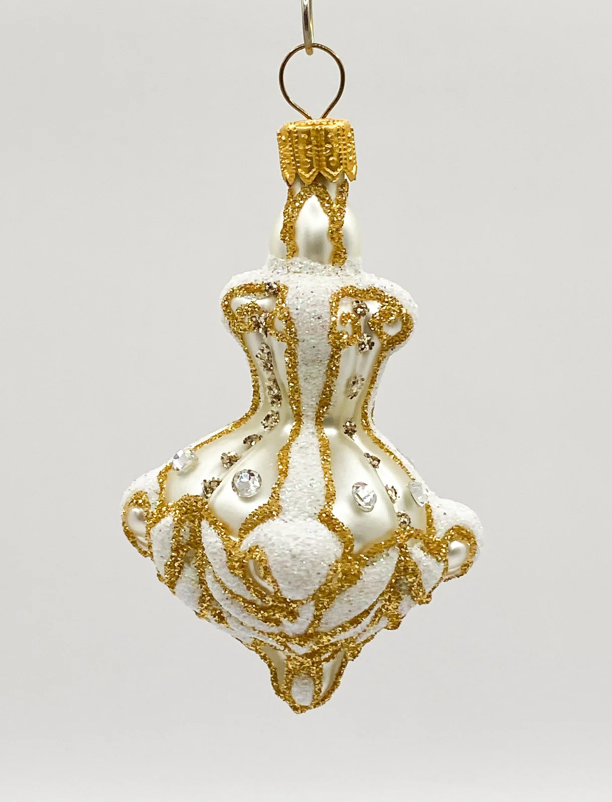Szklo Weisses orientalisches Laternen-Ornament