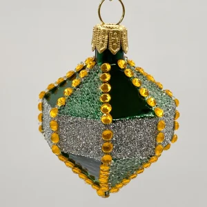 Szklo Grünes orientalisches Kreisel-Ornament