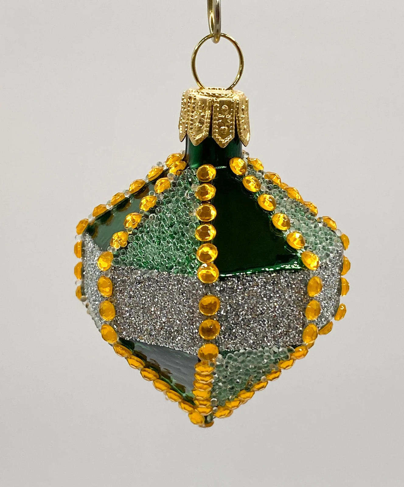 Szklo Grünes orientalisches Kreisel-Ornament
