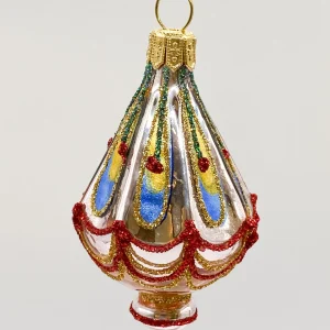 Szklo Rosa Lampion-Ornament