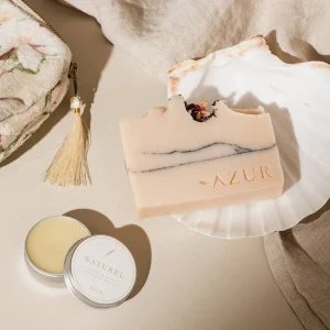 Azur Natural Bodycare BV NATUREL | 100% natürlicher Lippenbalsam | Vegan und tierversuchsfrei