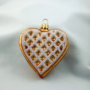 GMC Waffel in Herzform mit Zuckerguss, Gaufre