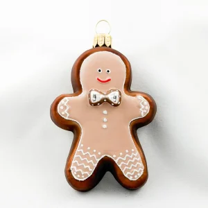 GMC Weihnachtsguetzli Schokoladen-Lebkuchenmann Silber-Schleife