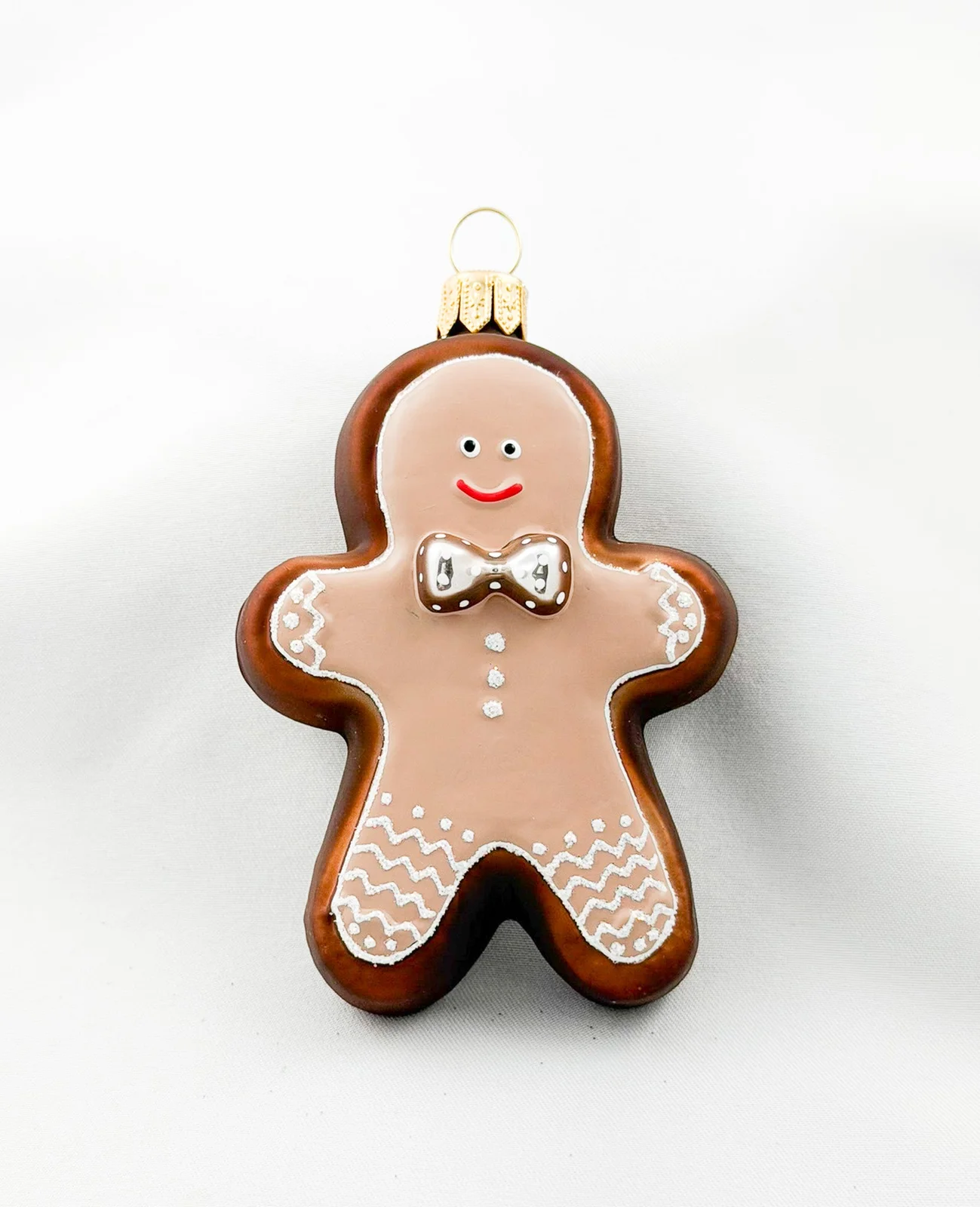 GMC Weihnachtsguetzli Schokoladen-Lebkuchenmann Silber-Schleife