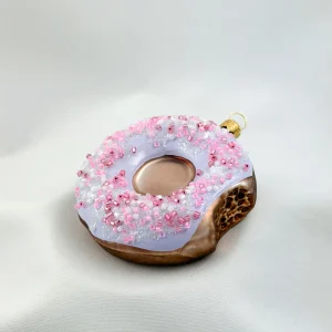 GMC Donut mit lila Zuckerguss und pinken Streusseln