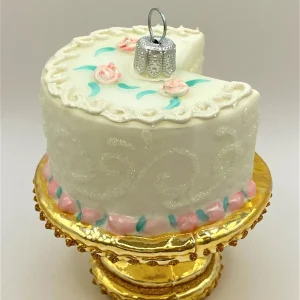 Hanco Buttertorte mit Rosendekor, auf Tortenschale