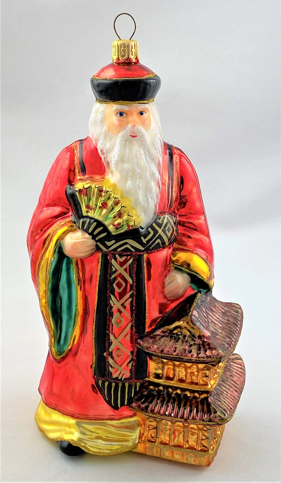 Glassware Santa Claus besucht Asien