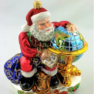 Glassware Santa plant seine Reise