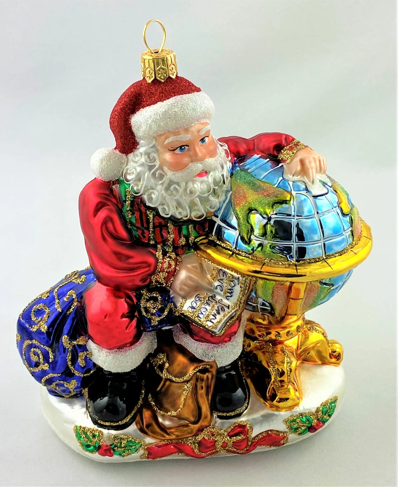 Glassware Santa plant seine Reise