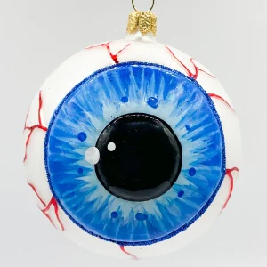 Wiktoria Anatomisches Auge mit blauer Iris und runder Pupille