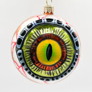 Wiktoria Anatomisches Auge mit gelber Iris und schmaler Pupille