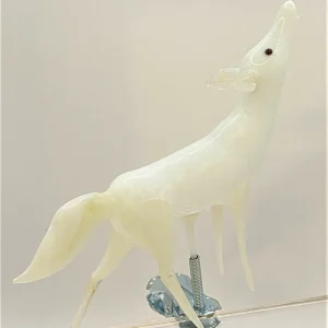 Glasworkshop Heulender Wolf auf Clip