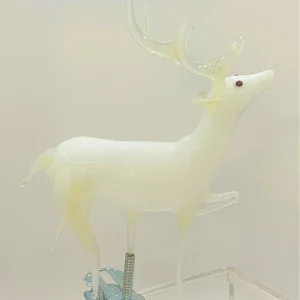 Glasworkshop Röhrender Hirsch auf Clip