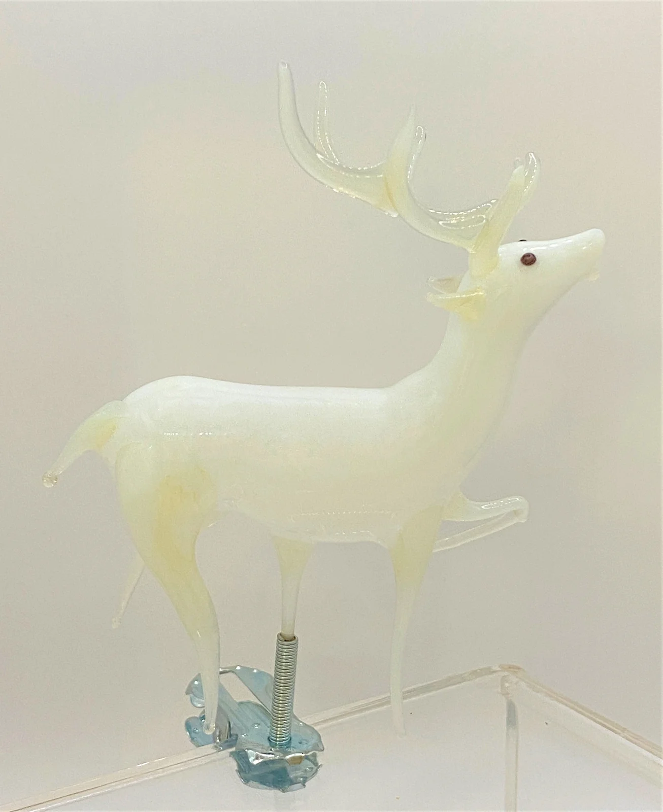 Glasworkshop Röhrender Hirsch auf Clip