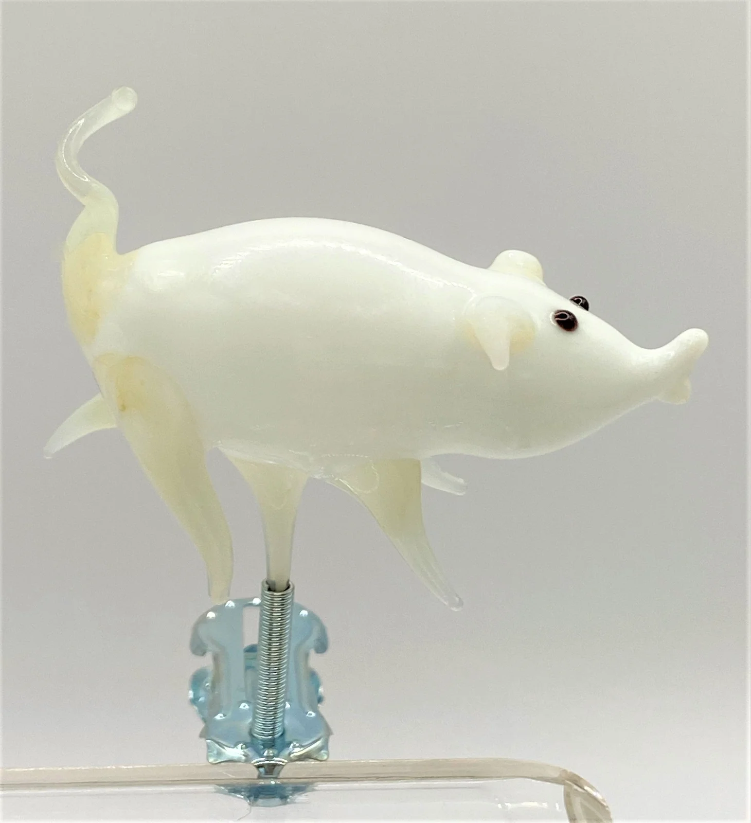 Glasworkshop Schwein auf Clip