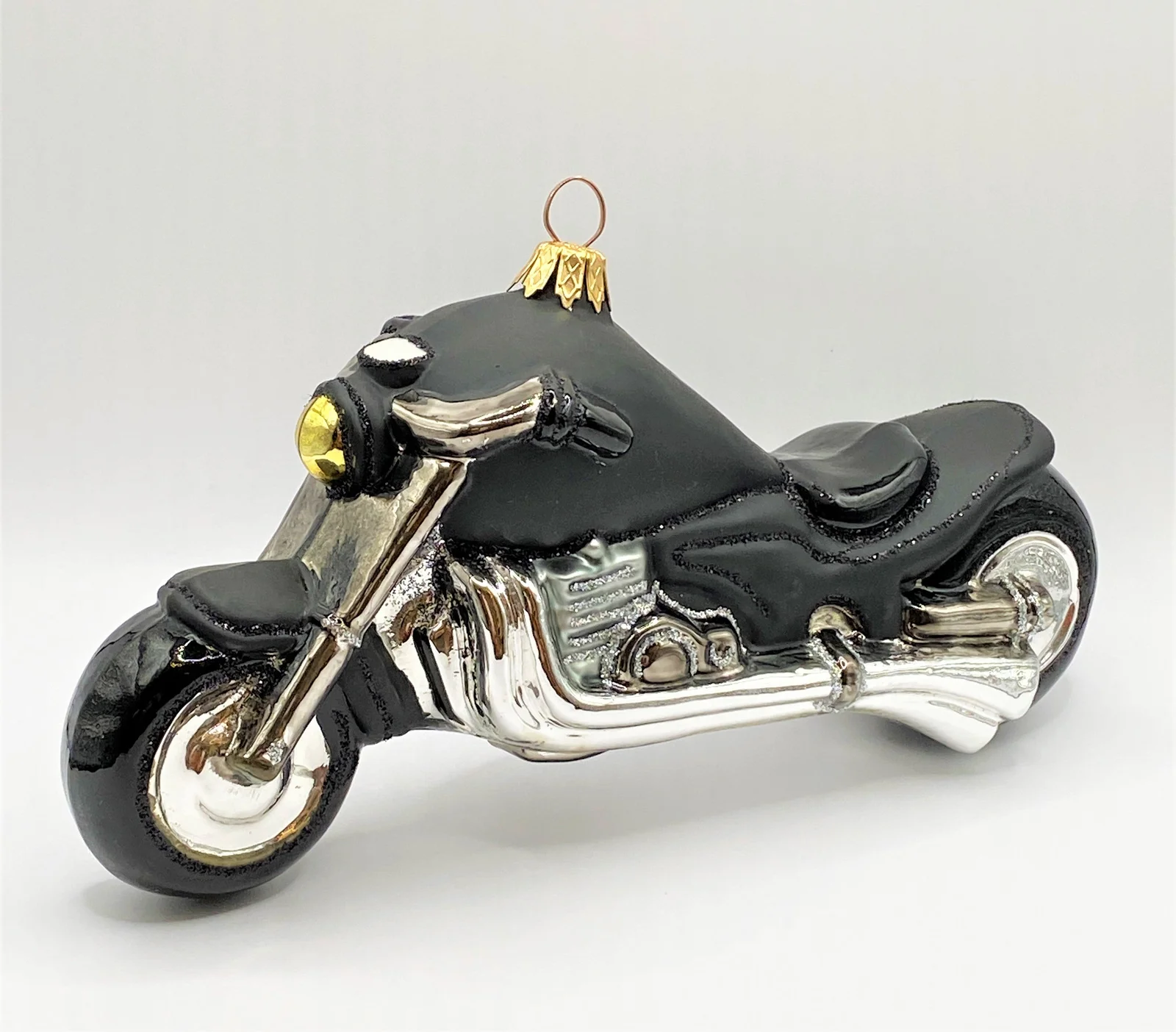 MaxGlass Schwarzes Motorrad