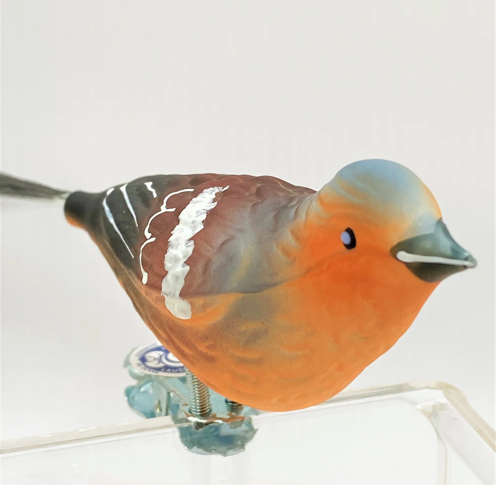 Thüringer Buchfink mit Fiberglasschwänzchen