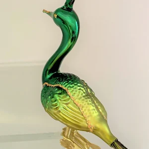 Thüringer Grüner Pfau mit Pfauenfeder