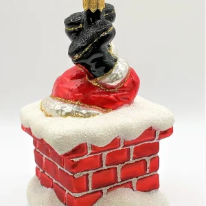 Impuls Santa Claus klettert durch den Kamin