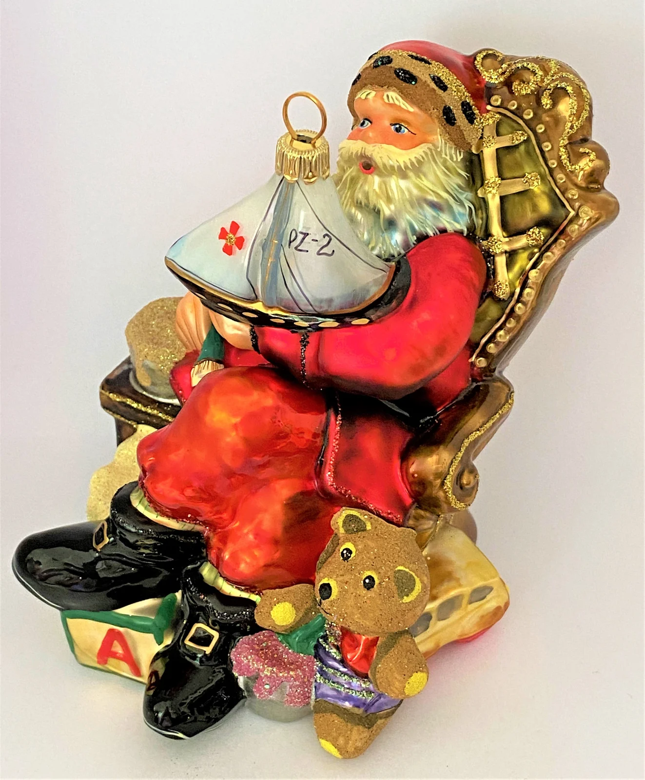 Komozja Der Weihnachtsmann bemalt ein Segelboot, KOMOZJA MOSTOWSKI