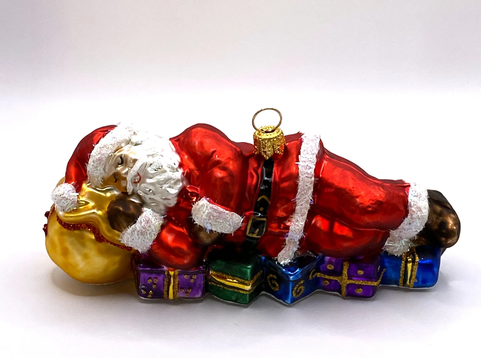 Hanco Weihnachtsmann macht ein Schläfchen
