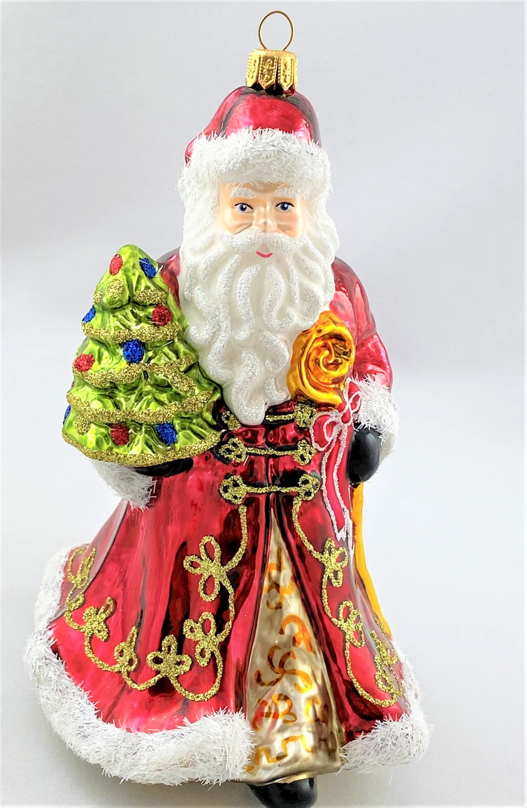 Glassware Weihnachtsmann in weitem roten Mantel