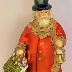 Komozja Viktorianischer Santa mit Reisetasche und Laterne, KOMOZJA MOSTOWSKI