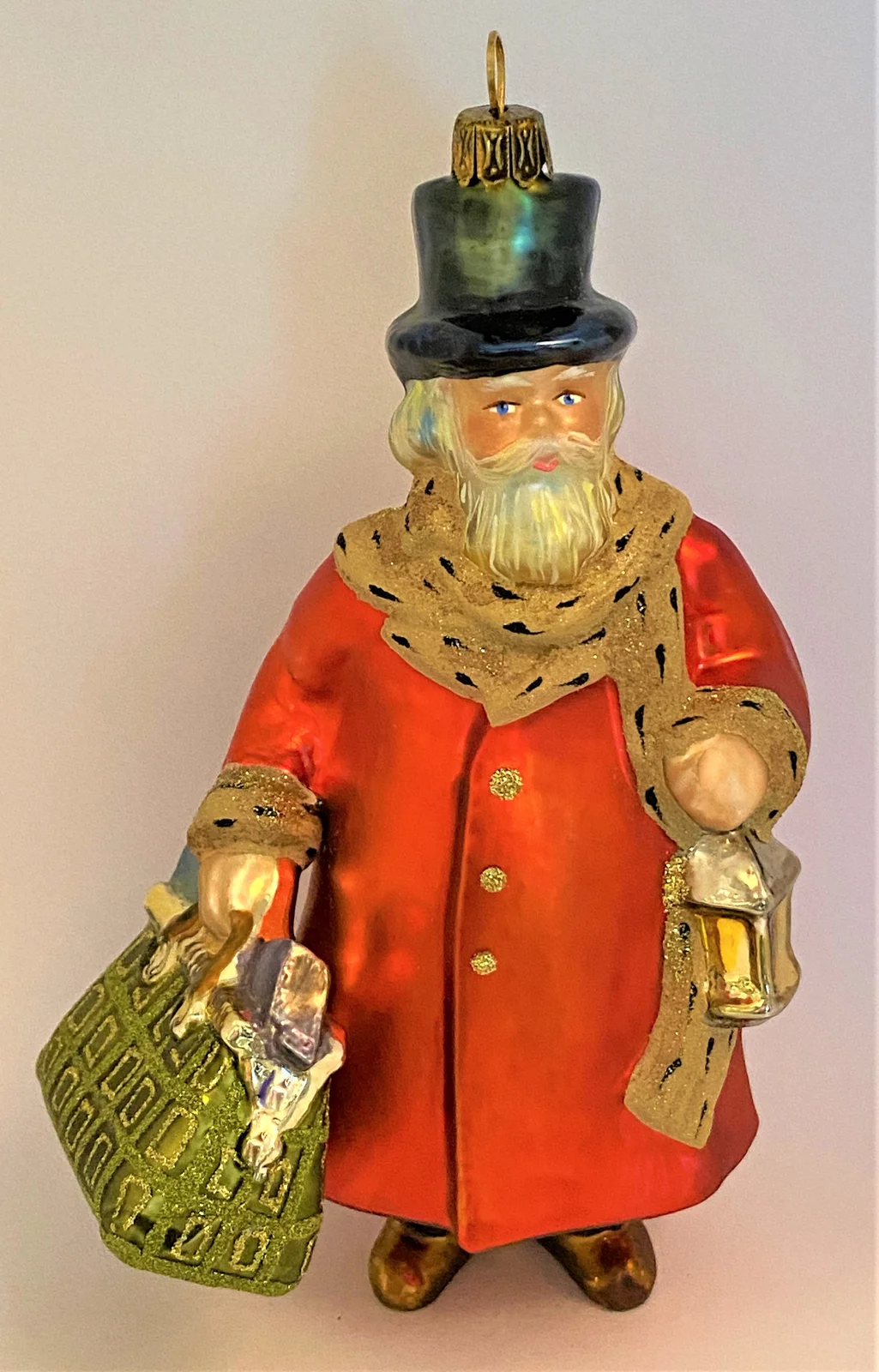 Komozja Viktorianischer Santa mit Reisetasche und Laterne, KOMOZJA MOSTOWSKI