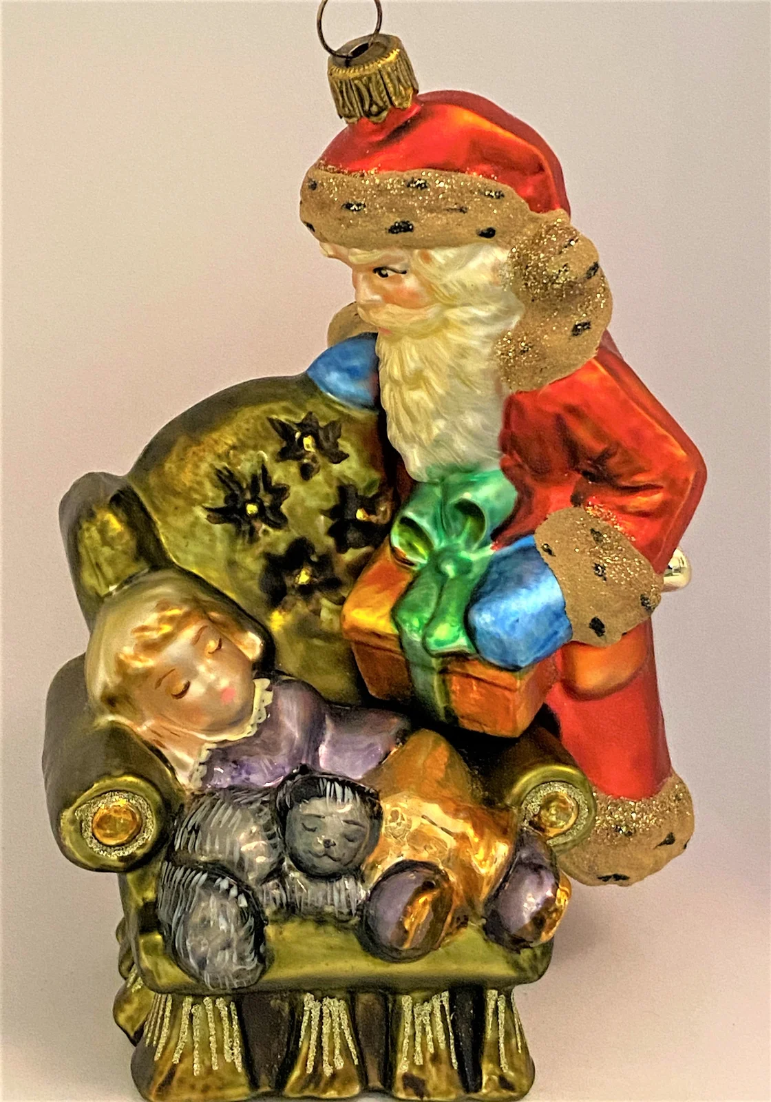 Komozja Weihnachtsmann bringt dem schlafendem Junge ein Geschenk, KOMOZJA MOSTOWSKI