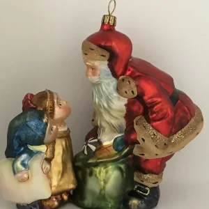 Komozja Kinder im Schlafanzug sagen dem Weihnachtsmann Verse auf, KOMOZJA MOSTOWSKI