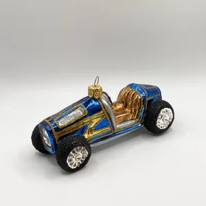 Dummy Blaues Oldtimer Rennauto