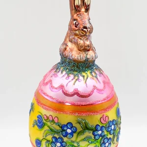 Wiktoria Osterei pink mit Hase