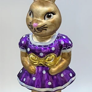 Sonstige Osterhasen-Mädchen in violettem Kleidchen