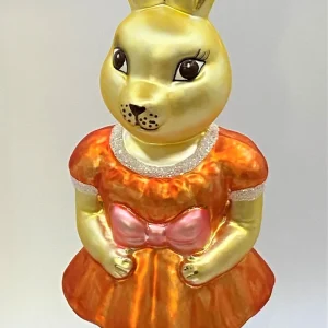 Sonstige Osterhasen-Mädchen in orangem Kleidchen
