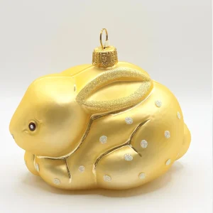 Hanco Gelber Osterhase mit weissen Punkten