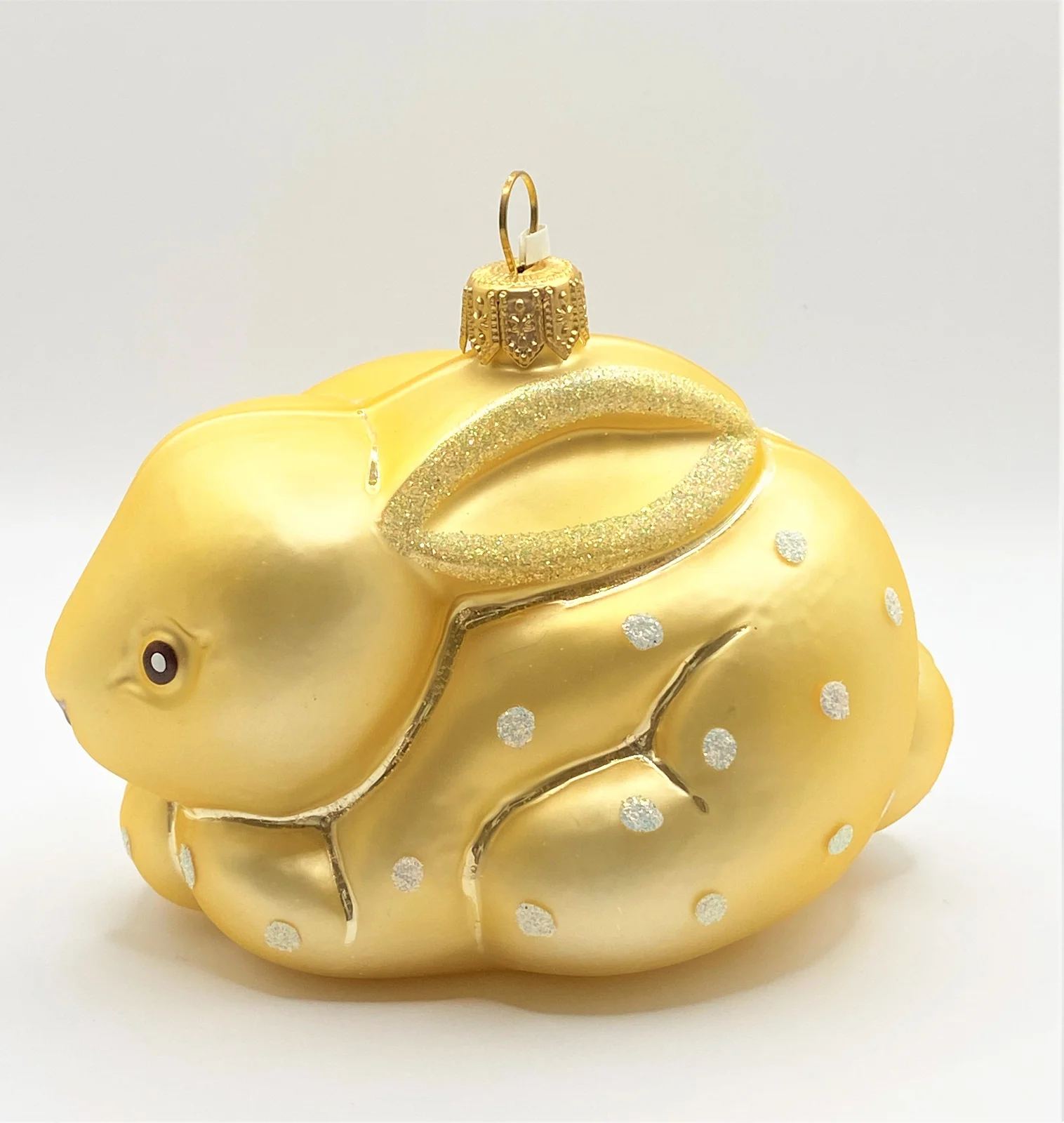 Hanco Gelber Osterhase mit weissen Punkten