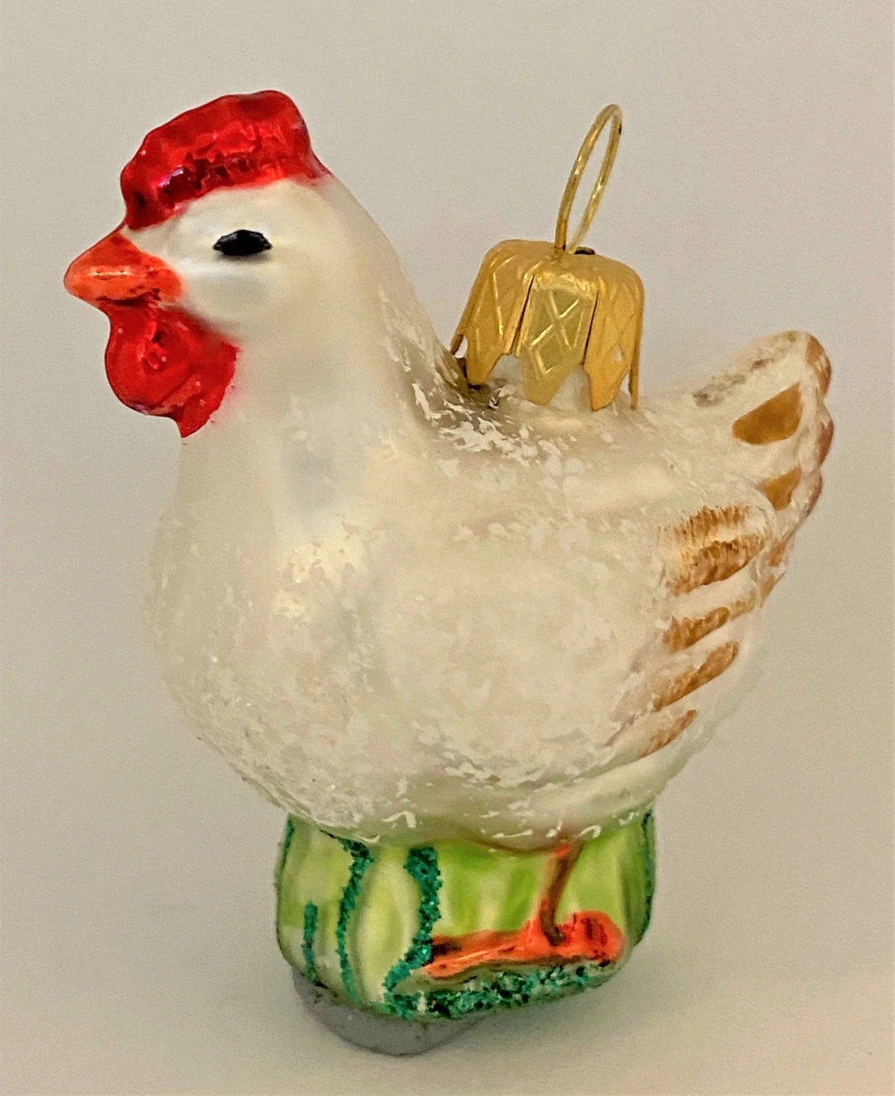 Glaspol Kleines Huhn