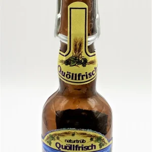 Glaspol Bierflasche Locher Bier " Quöllfrisch "