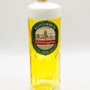 Glaspol Schützengarten Bierglas Rugeli " KLOSTERBRÄU "