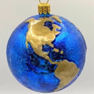 Wiktoria Planet Erde mit goldenen Kontinenten