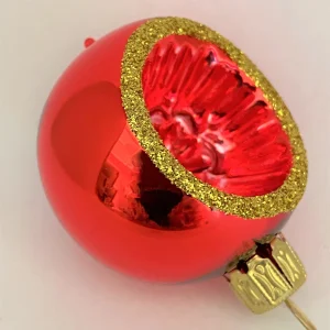 Thüringer Kleine rote Reflex-Kugel, mit rotem Reflex