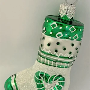 GMC Weihnachts-Socke weiss/grün