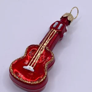 Glaspol Kleine rote Gitarre