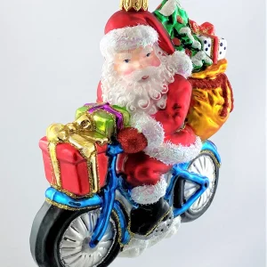 Impuls Santa ist mit dem Fahrrad unterwegs