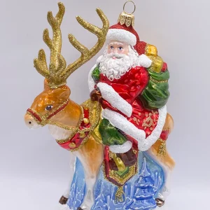 Impuls Santa Claus bringt die Geschenke mit dem Rentier