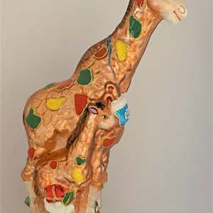 Glassware Spielzeug Giraffe auf Wägelchen