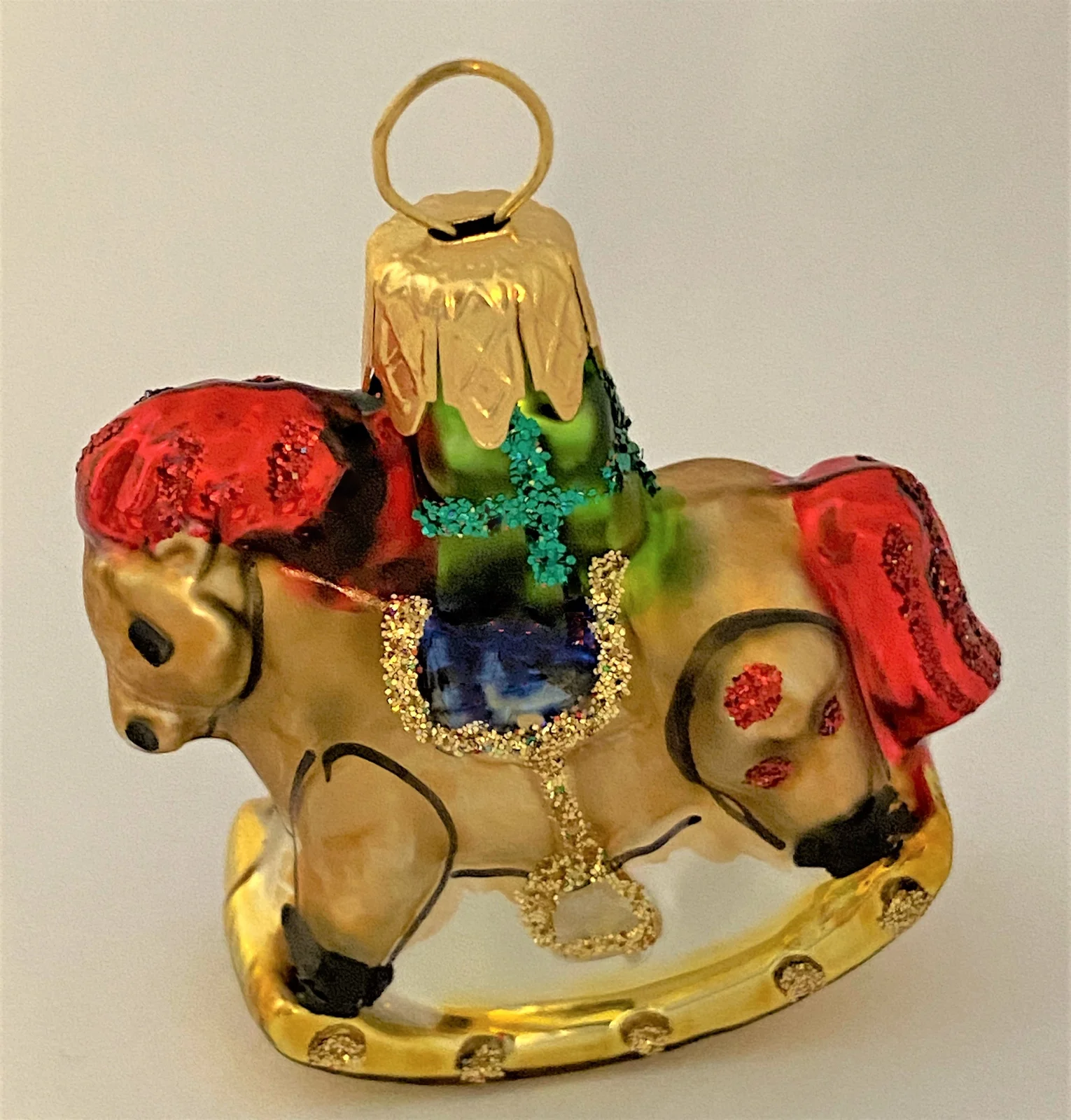 Glaspol Kleines Schaukelpferd