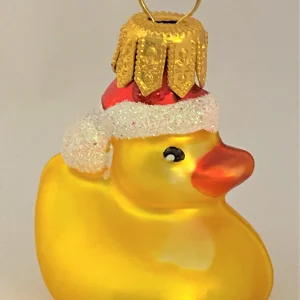 Glaspol Bade-Entli mit Santa`s Mütze