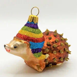 Hanco Süsser Igel mit bunter Bommel-Mütze